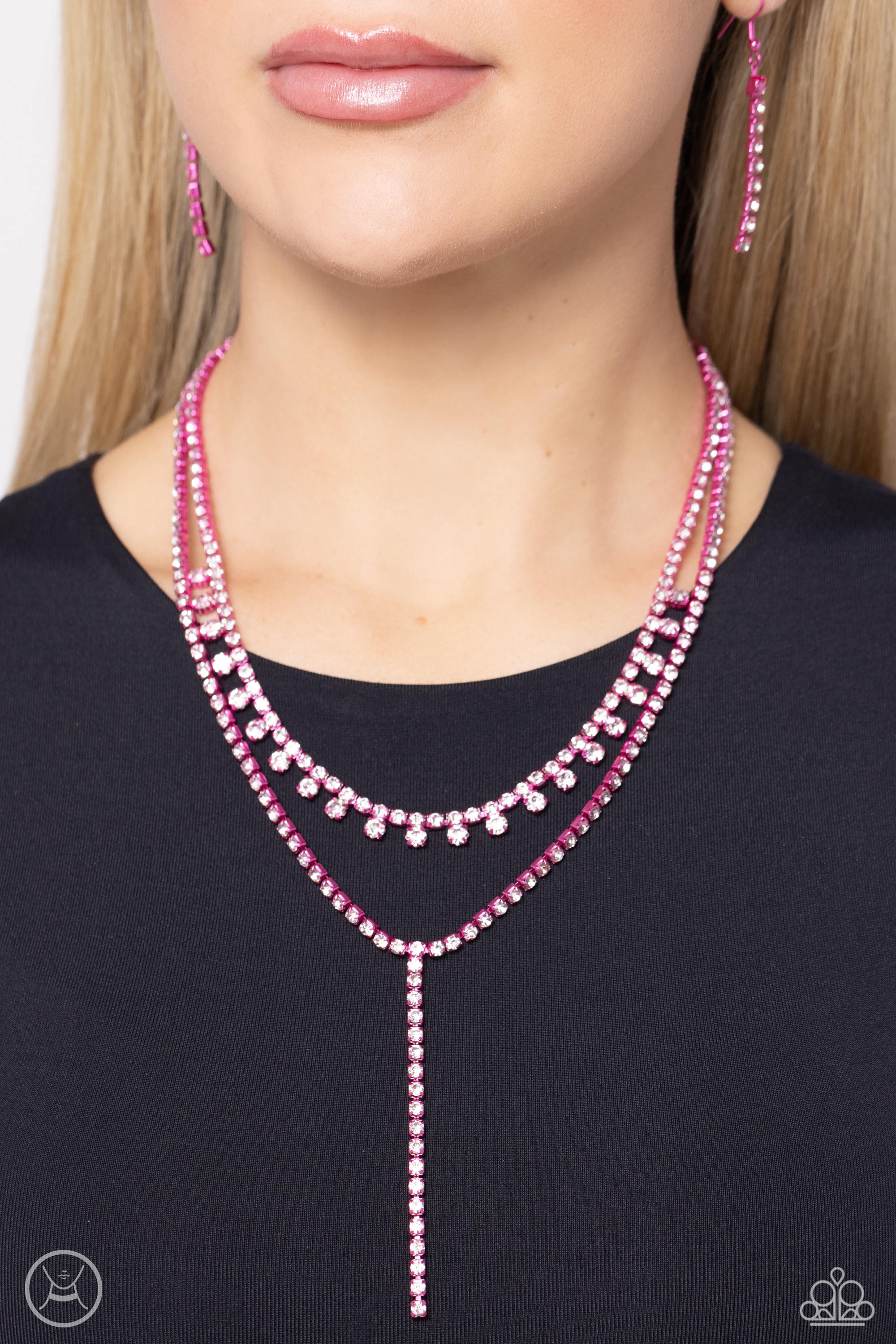 CHAMPAGNE NIGHT PINK-NECKLACE