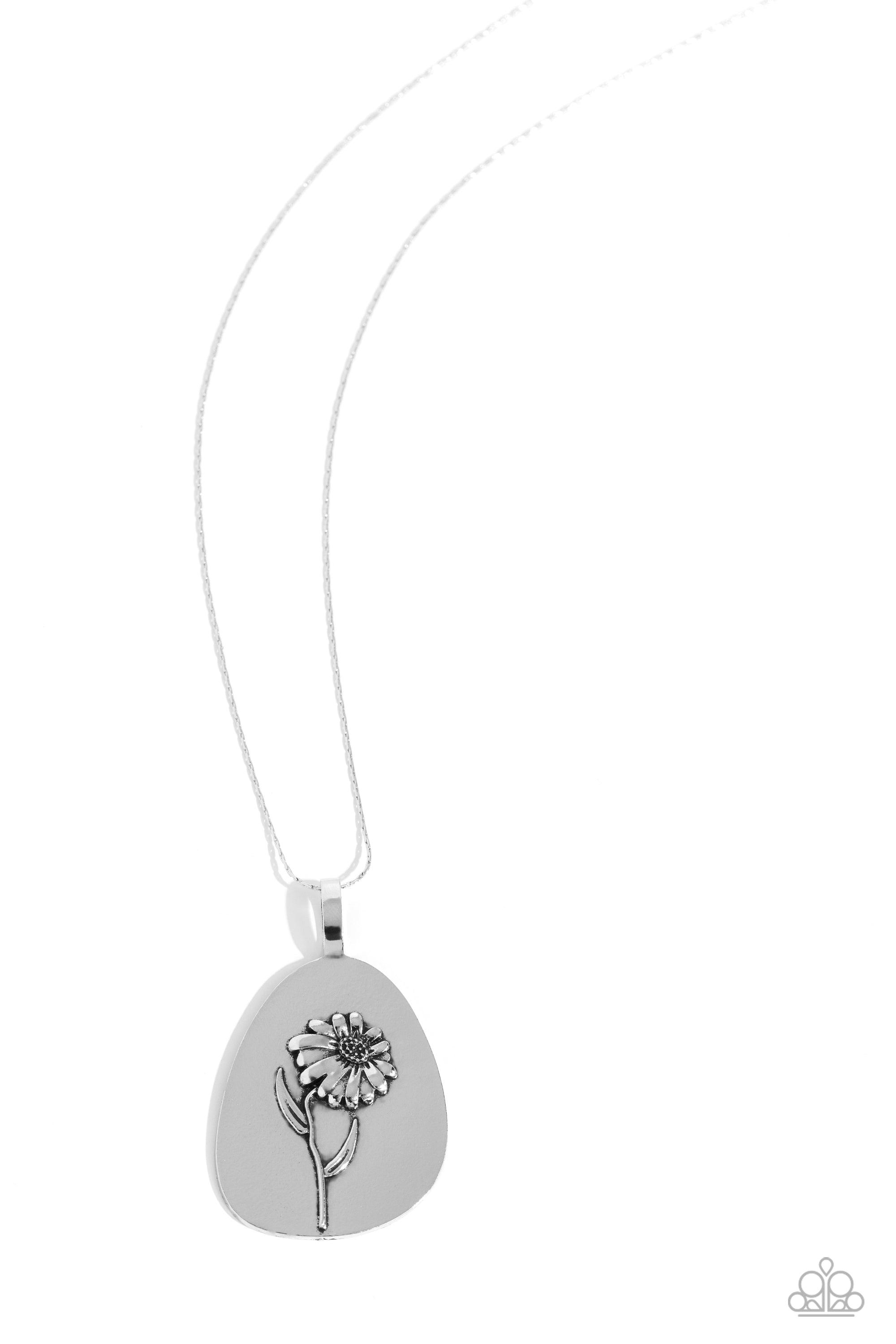 SUNFLOWER SHIFT SILVER-NECKLACE