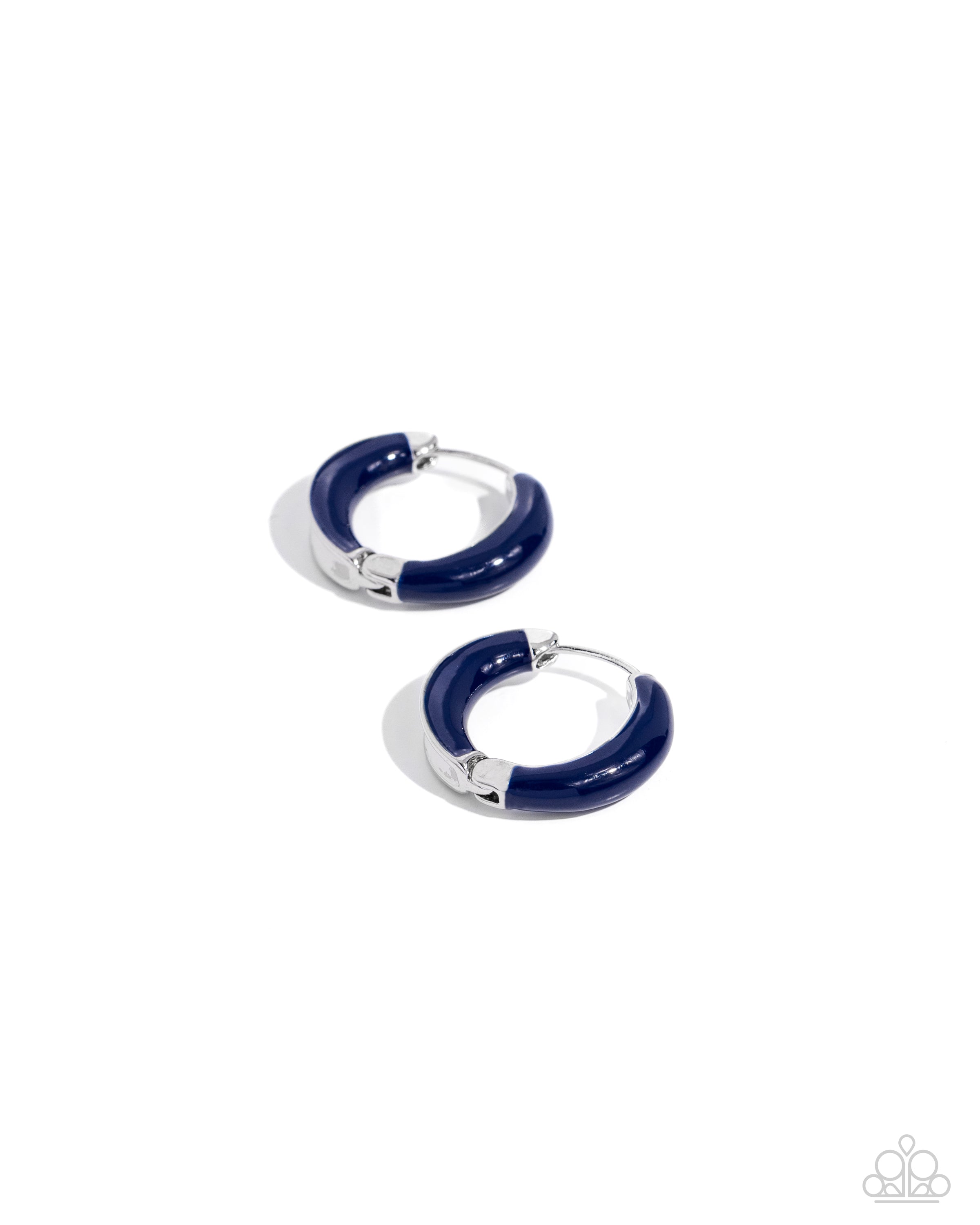 PIVOTING PAINT BLUE-EARRINGS