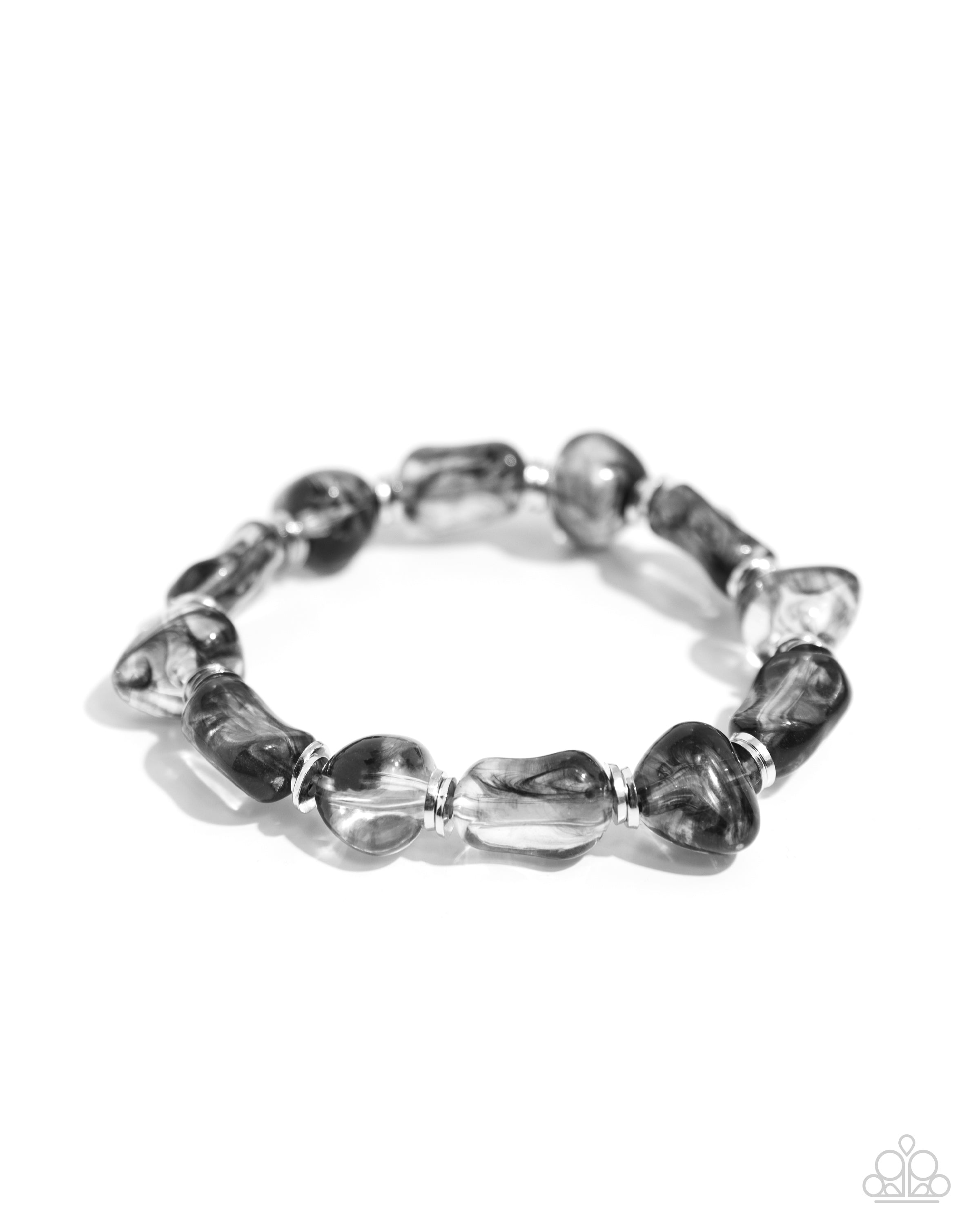 GLASSY GENRE BLACK-BRACELET