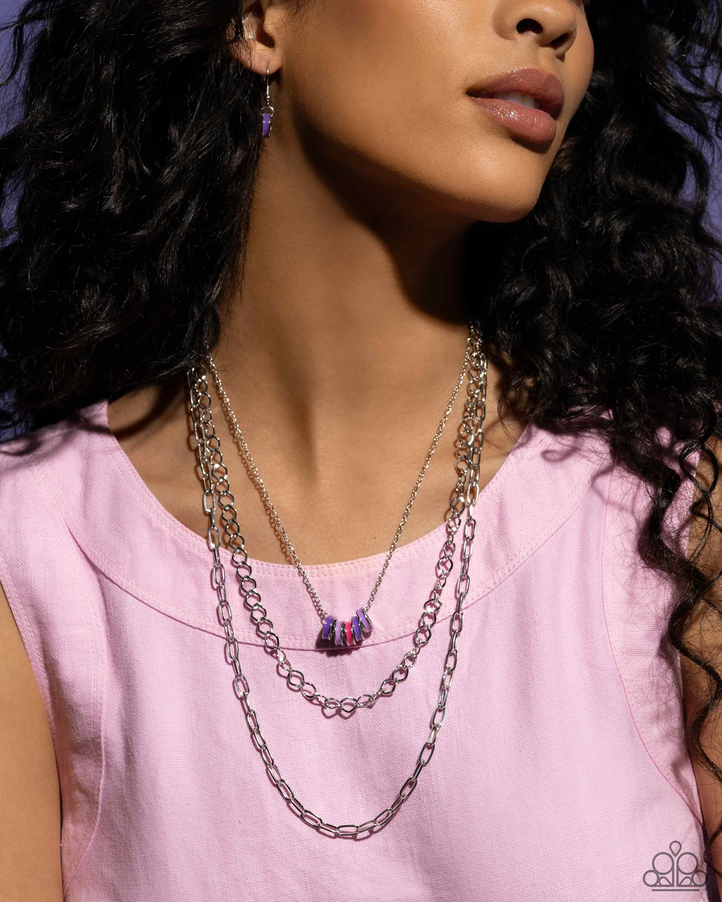 COLORFUL CADET PURPLE-NECKLACE