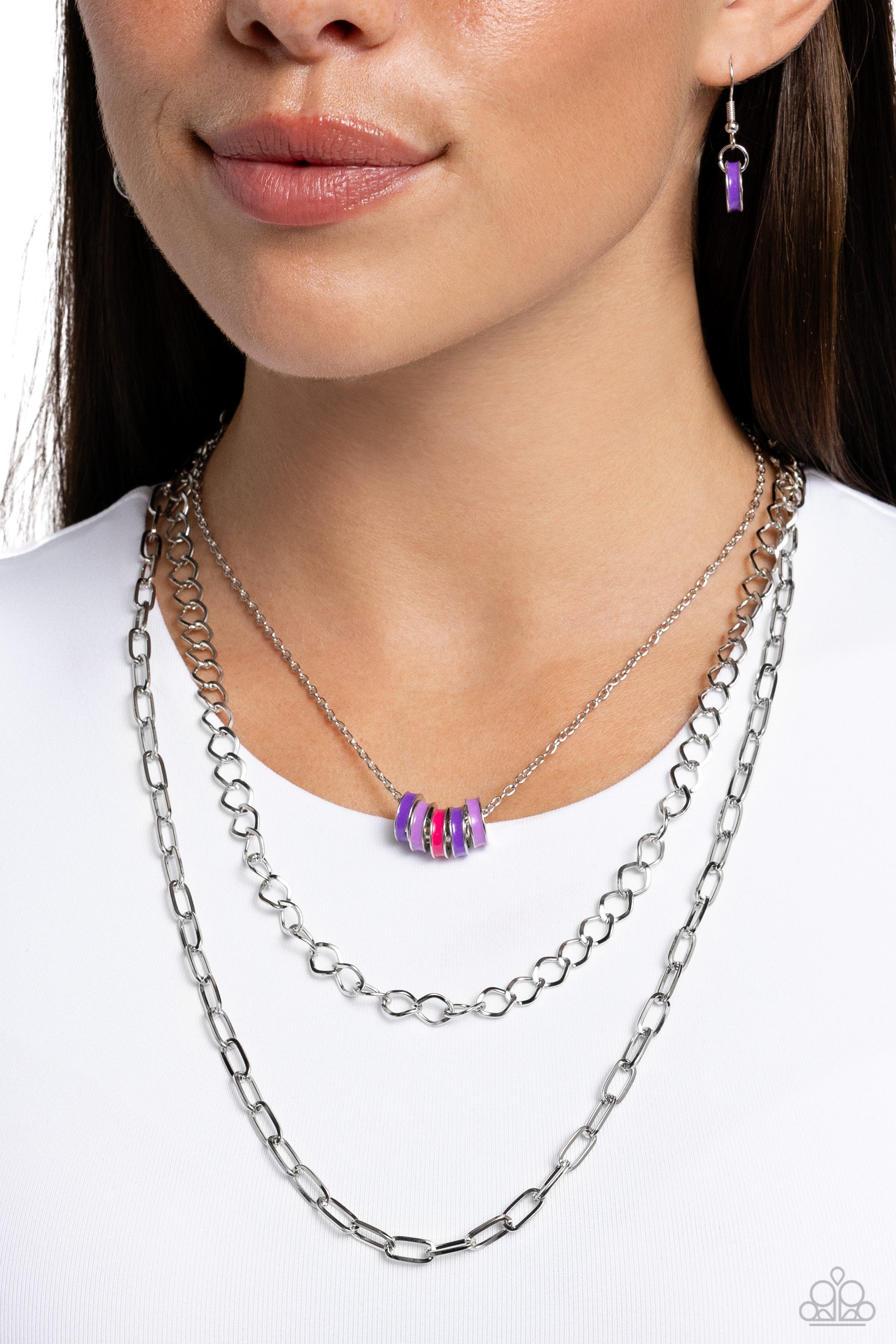 COLORFUL CADET PURPLE-NECKLACE