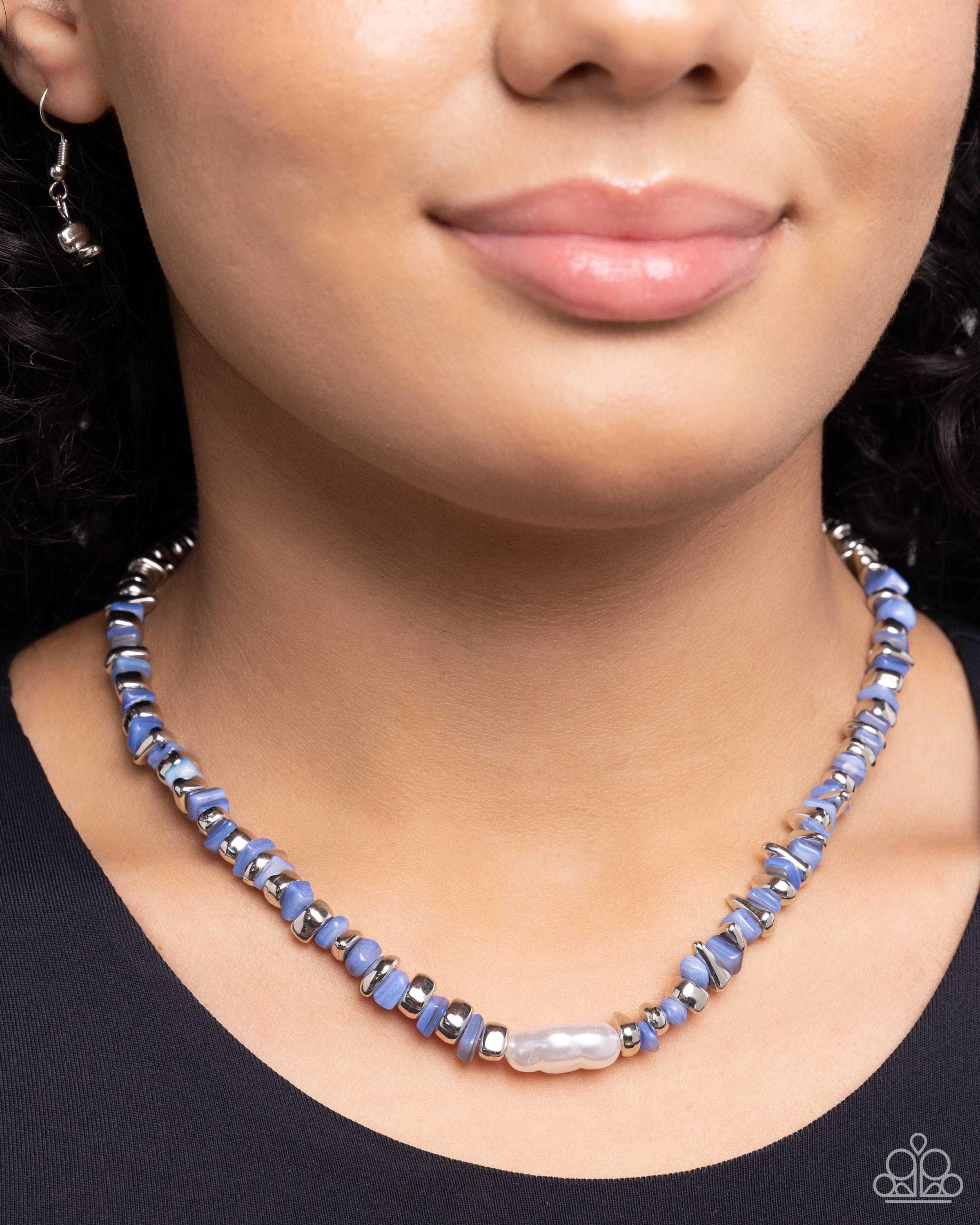 SEASONAL SOCIALITE BLUE-NECKLACE