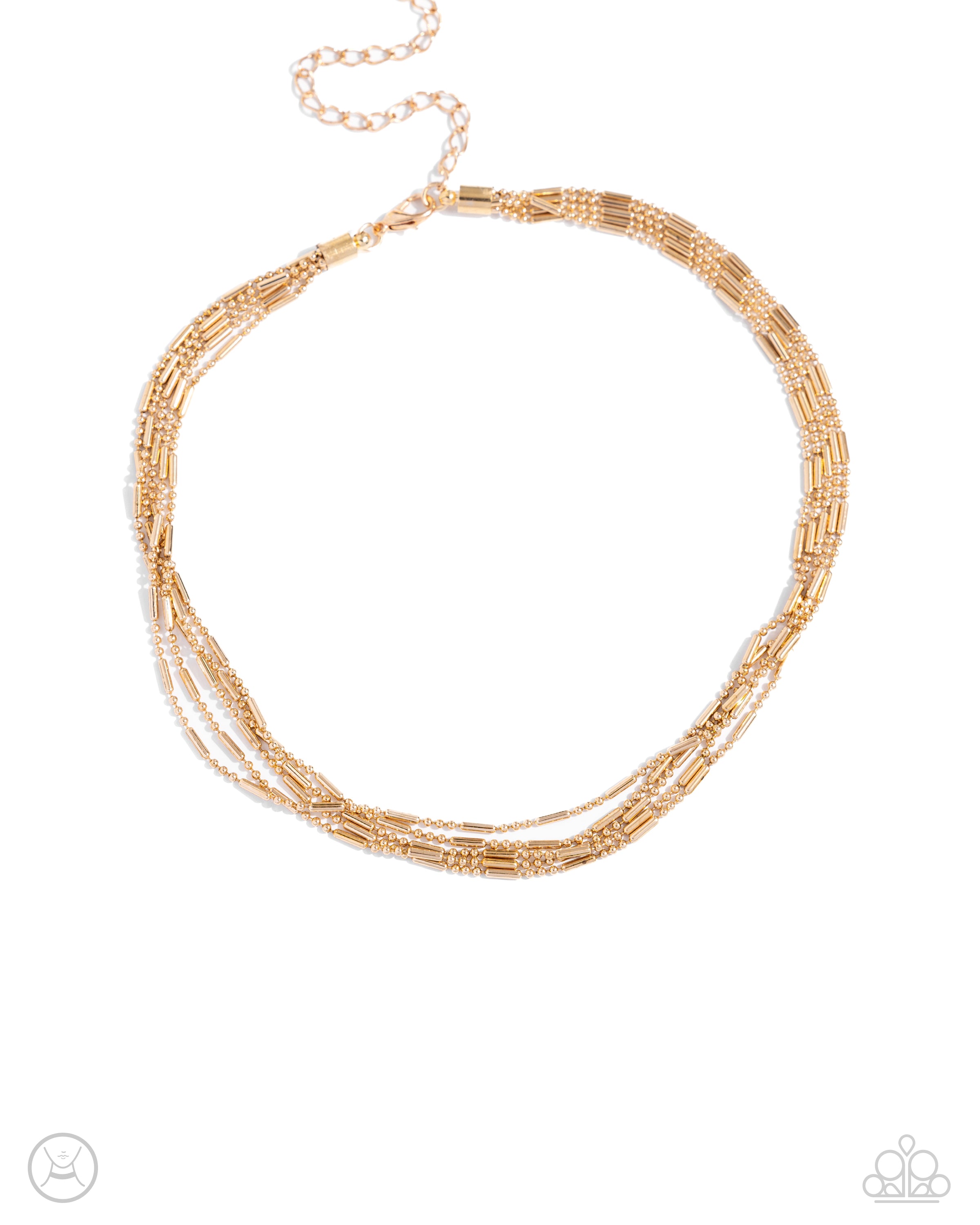 MONOCHROMATIC MARVEL GOLD-NECKLACE