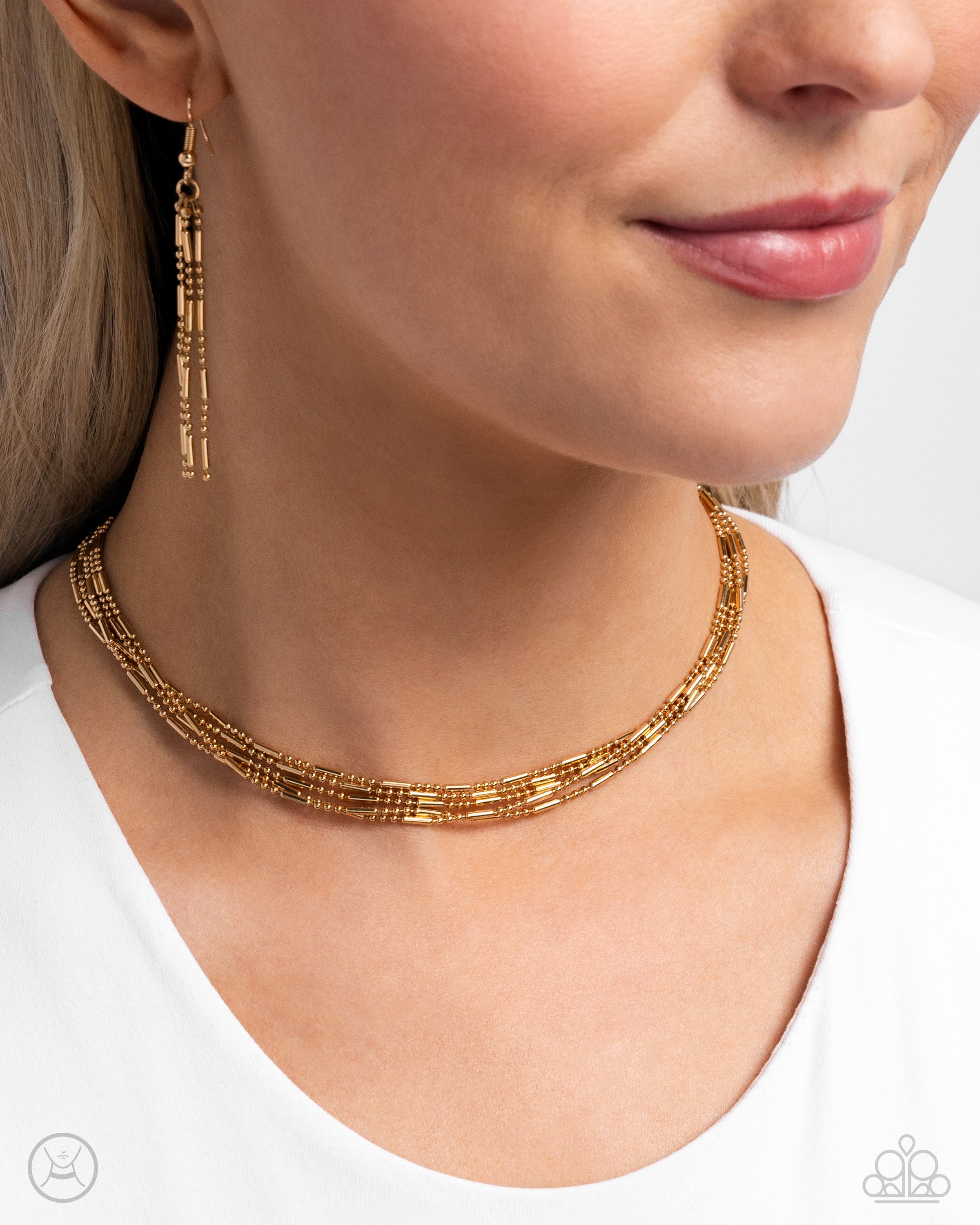 MONOCHROMATIC MARVEL GOLD-NECKLACE