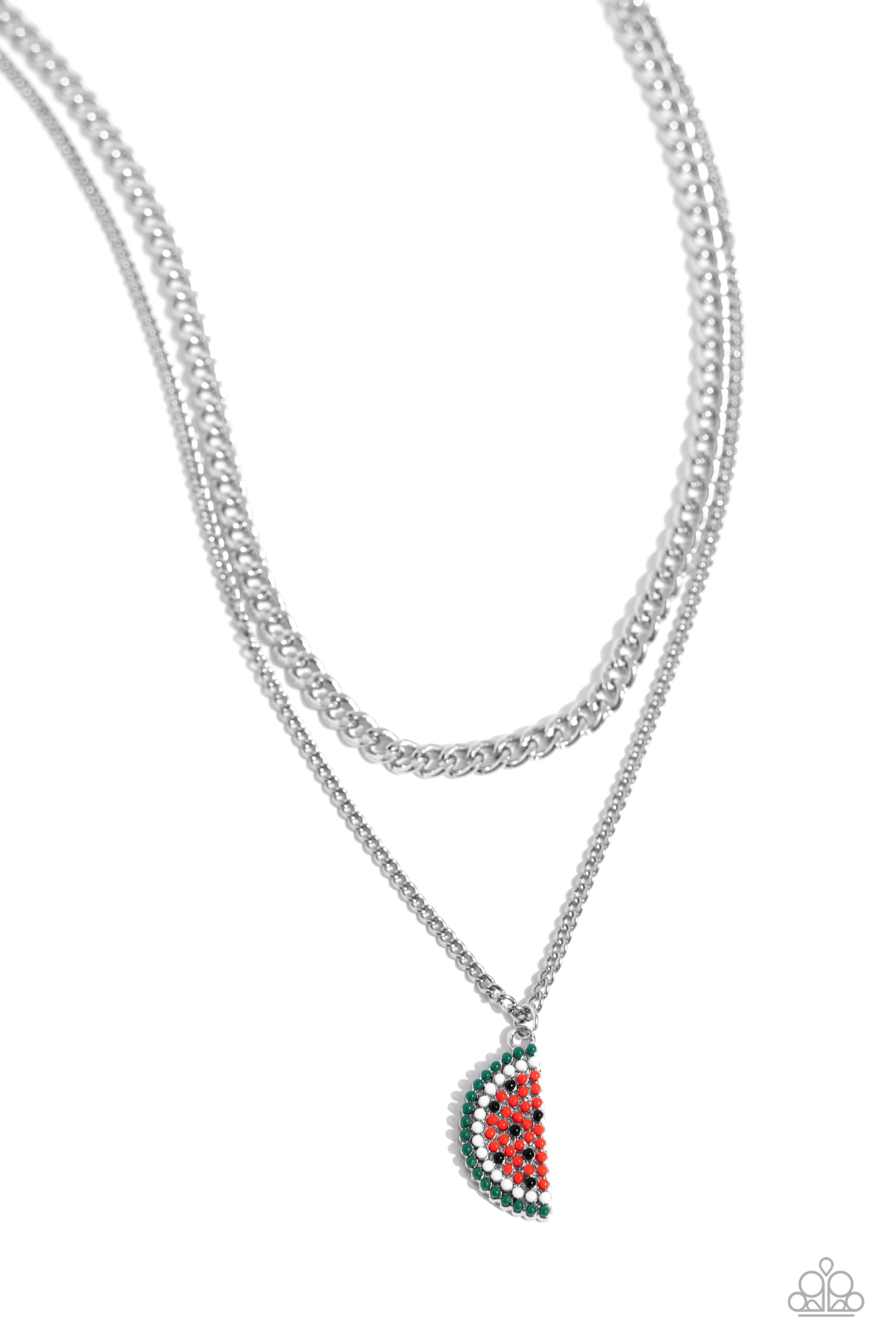 WATERMELON WHIMSY RED-NECKLACE