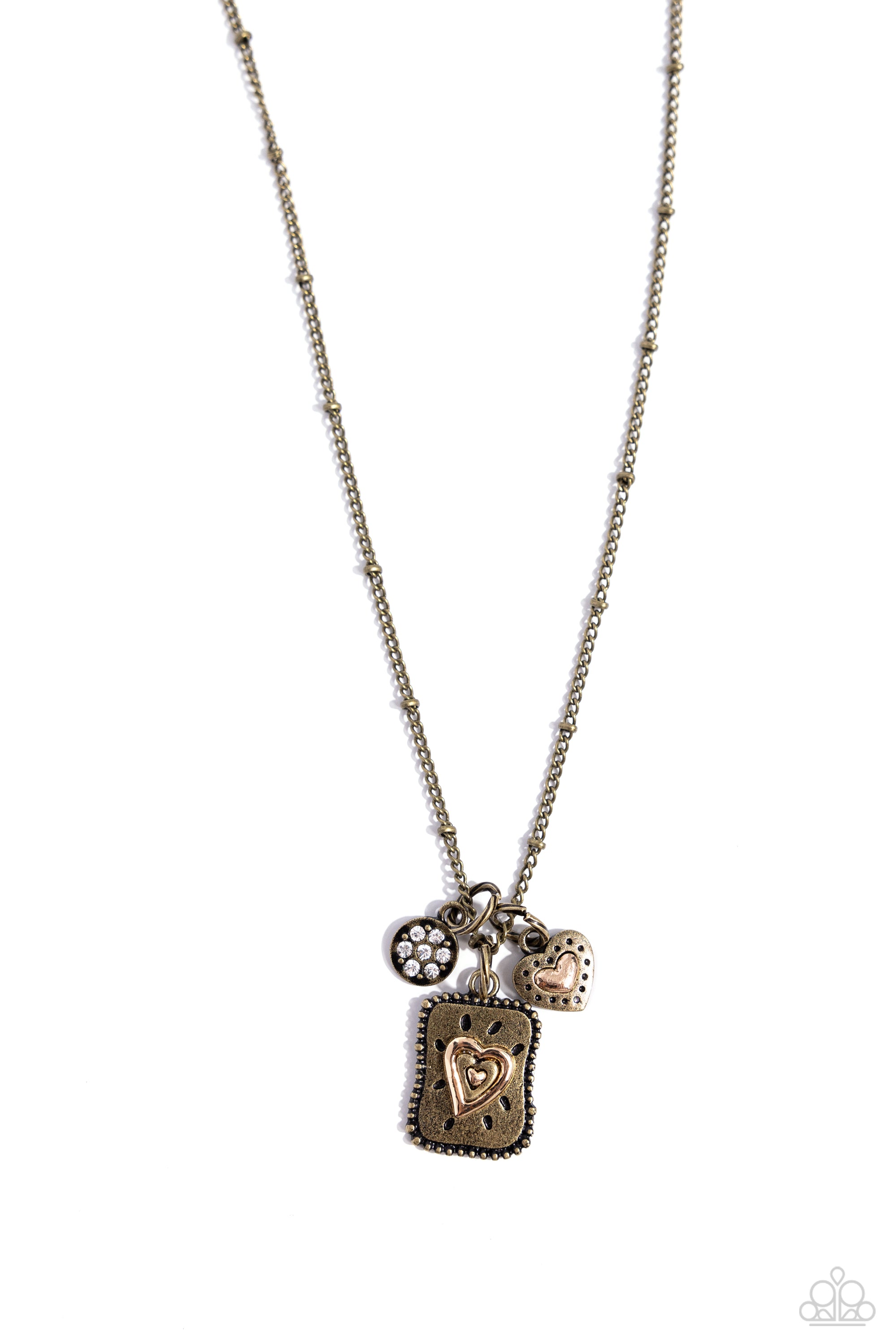 ANTIQUED ADMIRATION BRASS-NECKLACE