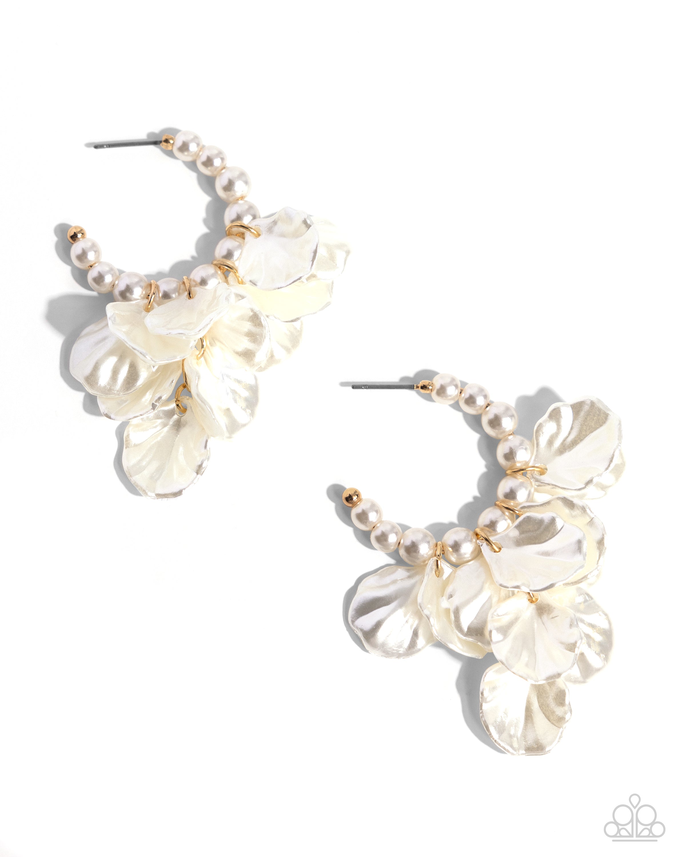FRILLY FEATURE GOLD-EARRINGS