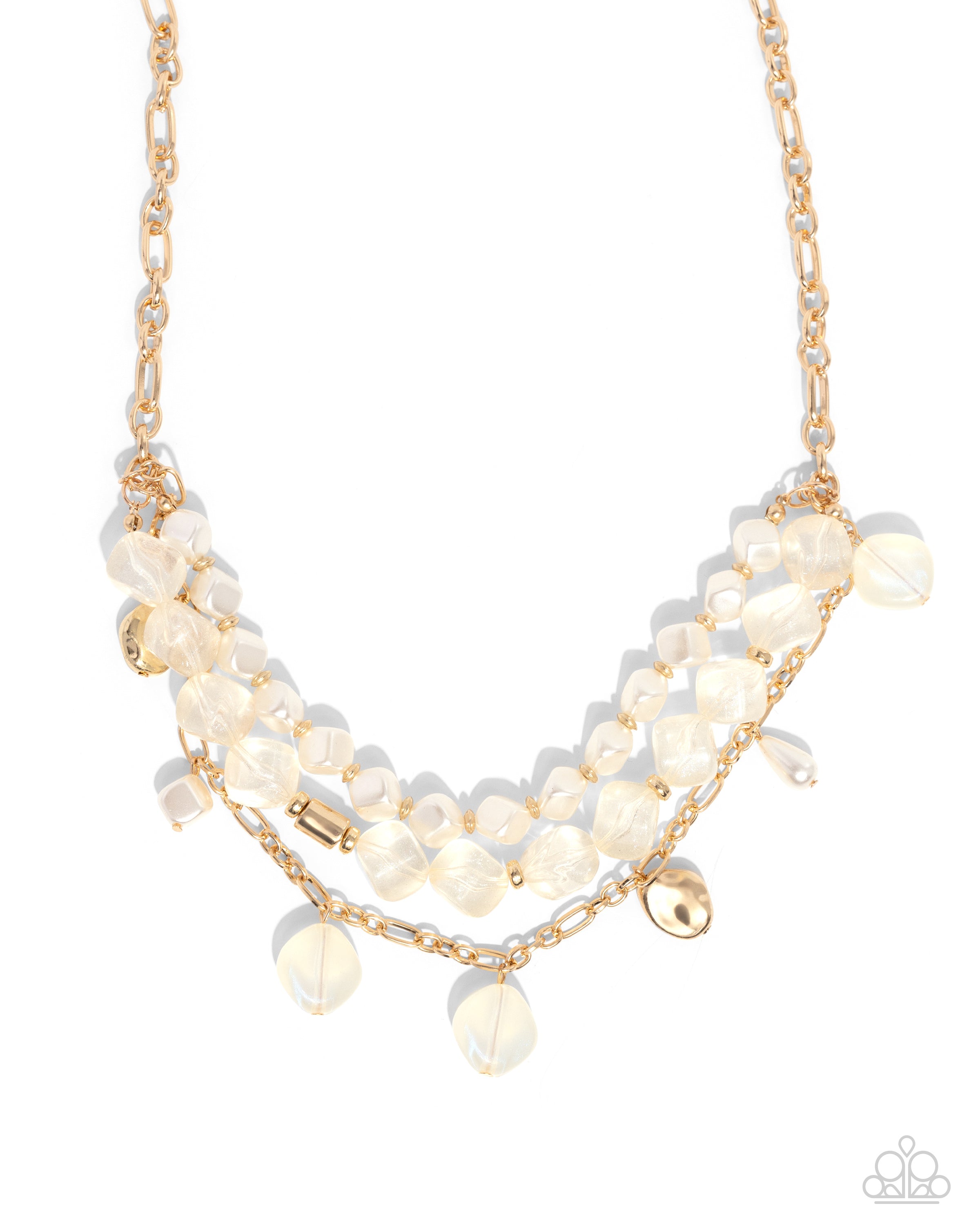 CUBED CAMEO GOLD-NECKLACE