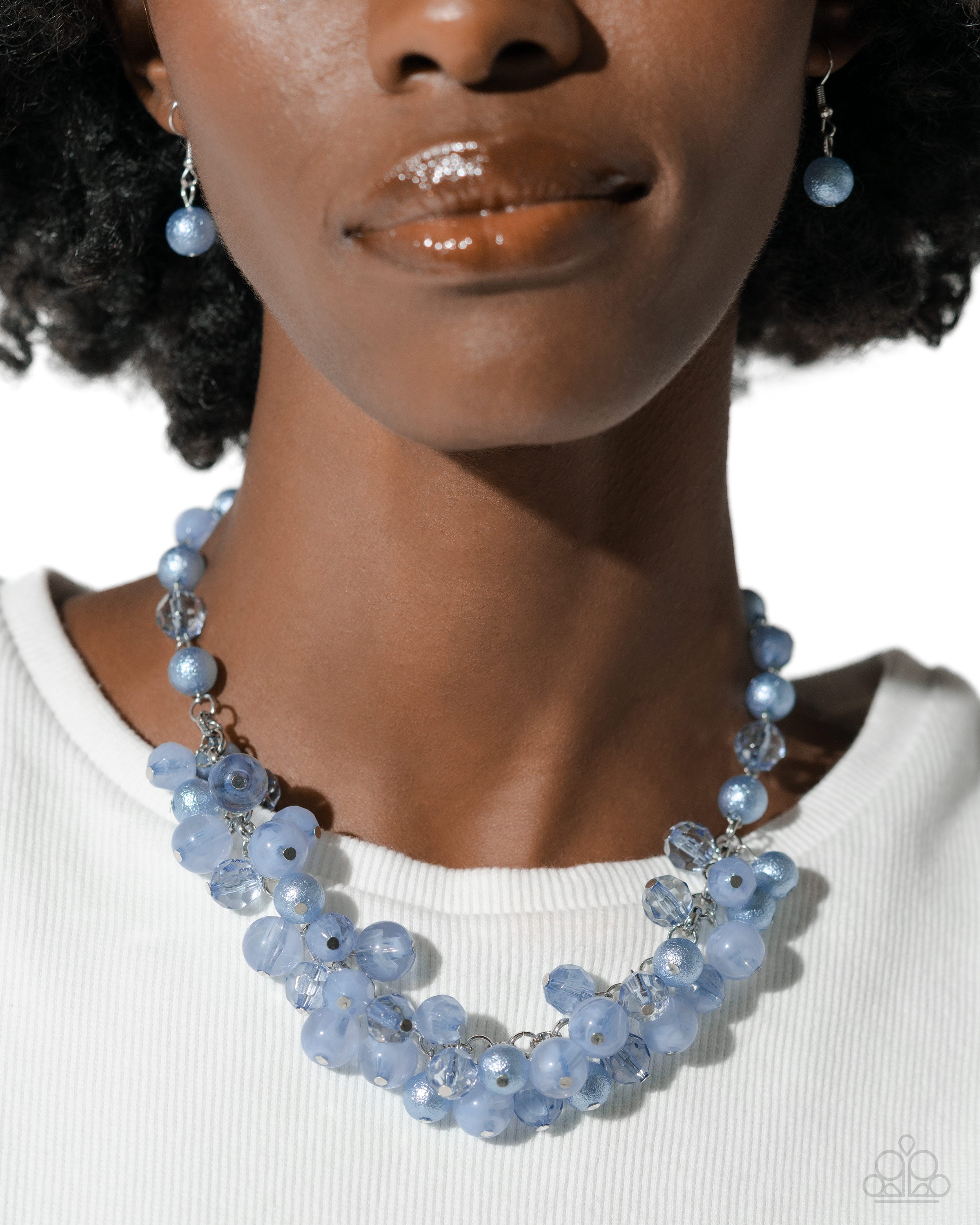 PEARL PANDORA BLUE-NECKLACE