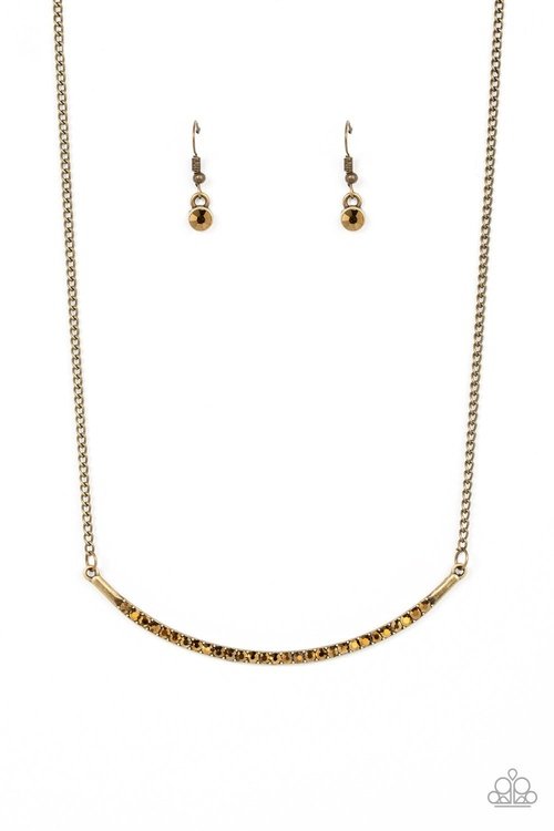 COLLAR POPPIN SPARKLE BRASS-NECKLACE