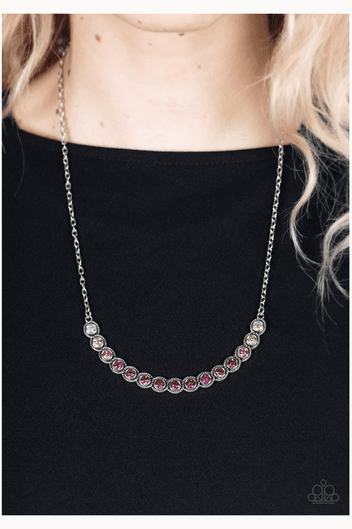 THROWING SHADES PINK-NECKLACE