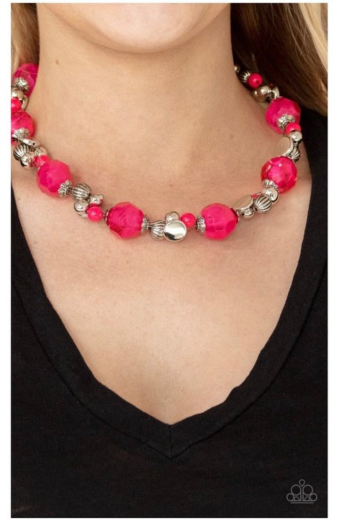 VIDI VICI VACATION PINK-NECKLACE