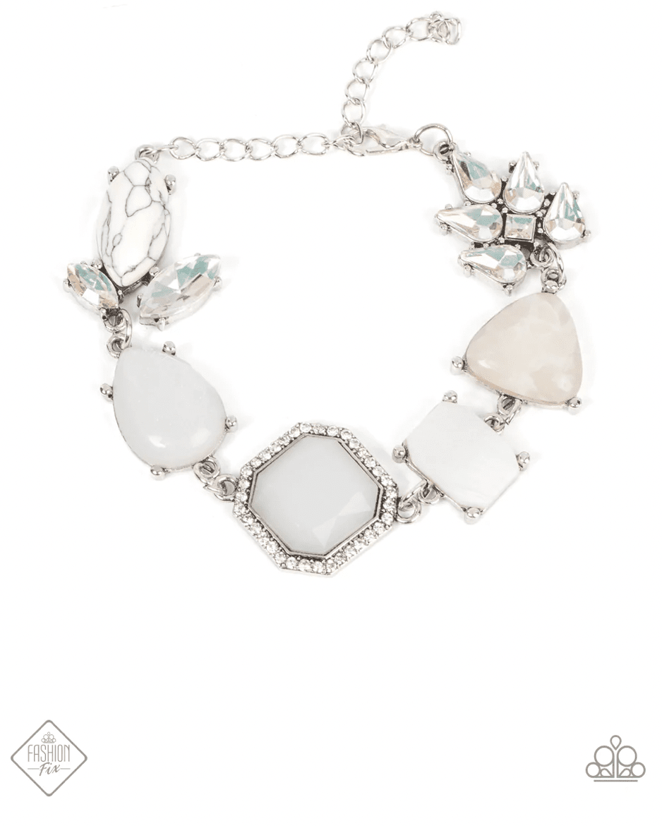 GROUNDING GLAMOUR WHITE-BRACELET