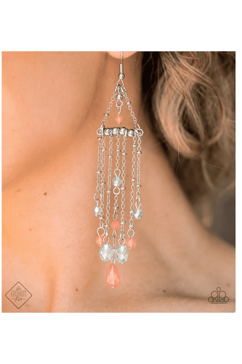 MARINA BREEZE ORANGE-EARRINGS