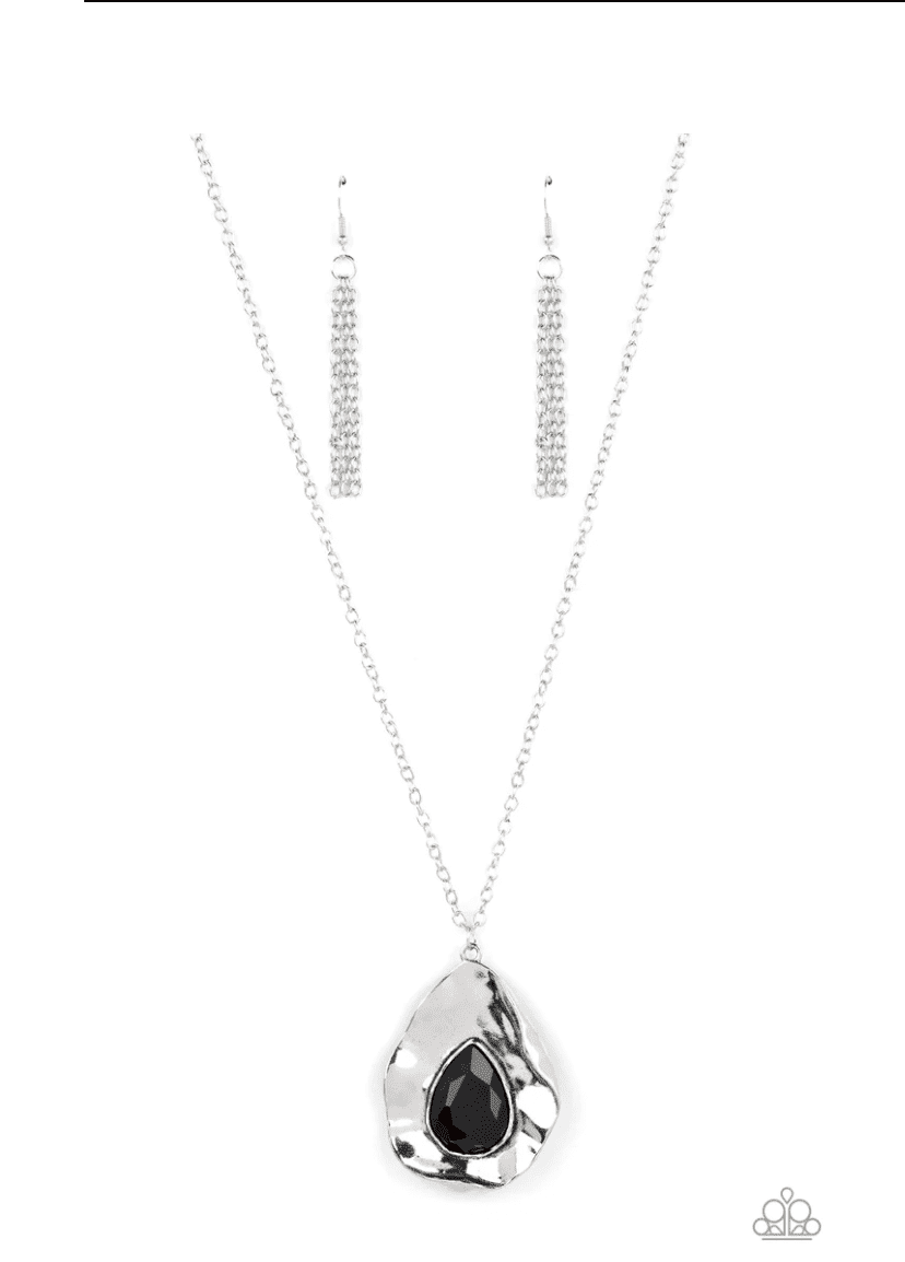 SURREALIST SPARKLE BLACK-NECKLACE