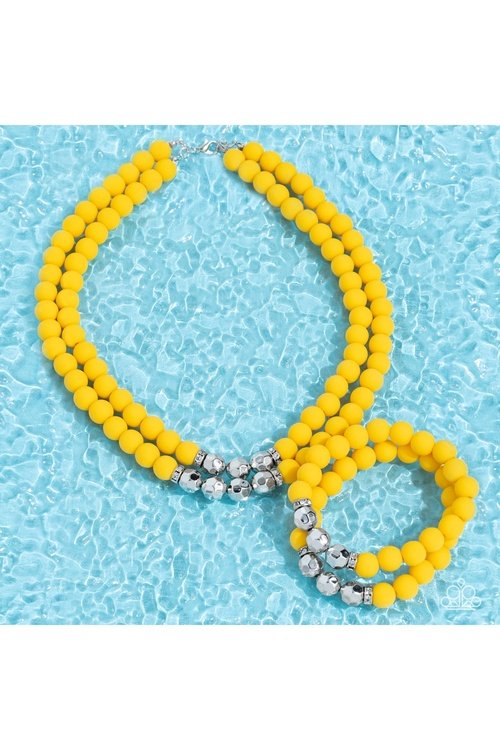 SUMMER SPLASH YELLOW-NECKLACE